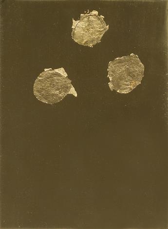YVES KLEIN Monochrome und Feuer (Triptych).